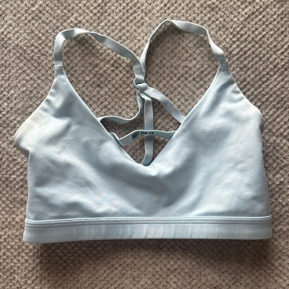 Nike Pale Blue Strappy Sports Bralette
